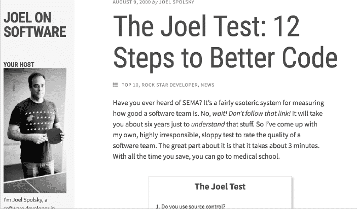 The Joel Test - Quality of a Digital Organisation? 1 CC Blog 4