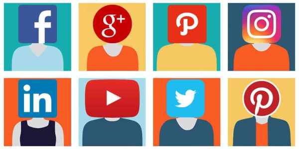 social media faces